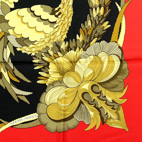 hermes scarf tahiti|Hermes Vintage Rare scarf Carre 90 TAHITI Silk from japan.